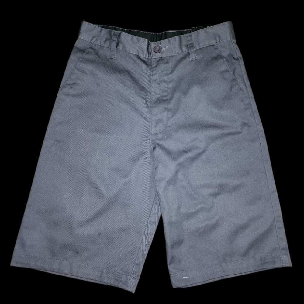 Burnside Gray Bermuda Walking Shorts Boy's Sz 12 Casual Vacation Vibe Preppy NWT